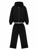 ZIP-UP TRACKSUIT BLACK
