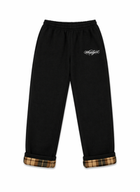 FLANEL SWEATPANTS BLACK