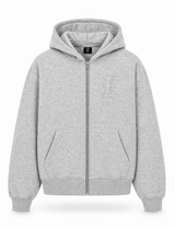 ZIP-UP HOODIE GREY