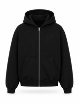 ZIP-UP HOODIE BLACK