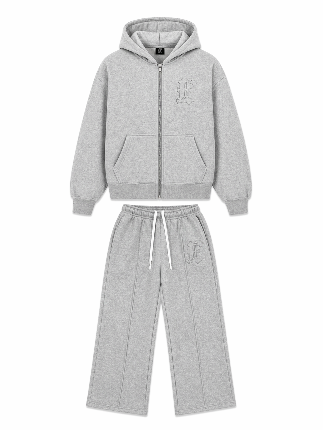 ZIP-UP TRACKSUIT GREY
