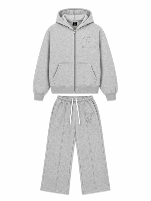 ZIP-UP TRACKSUIT GREY
