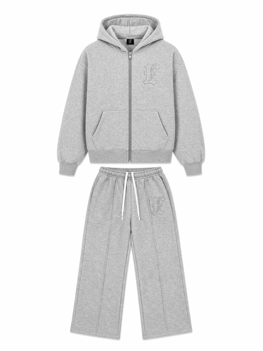 ZIP-UP TRACKSUIT GREY