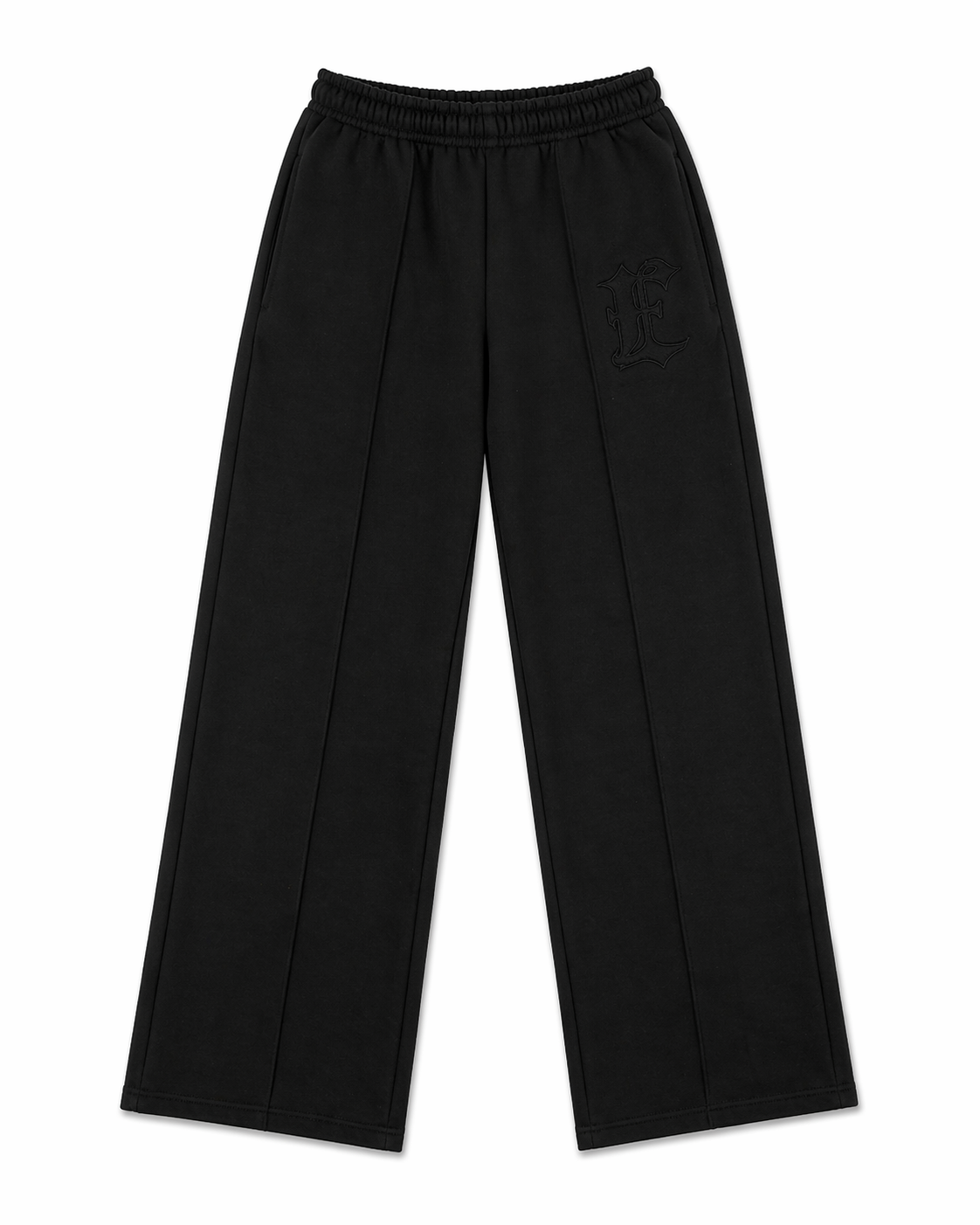 ELEGANT® STRAIGHT SWEATPANTS BLACK – collegehousut