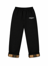 FLANEL SWEATPANTS BLACK
