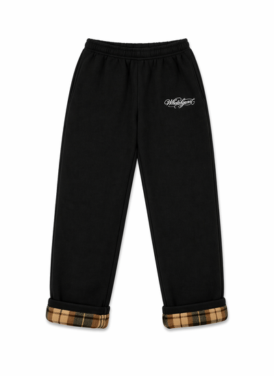 FLANEL SWEATPANTS BLACK