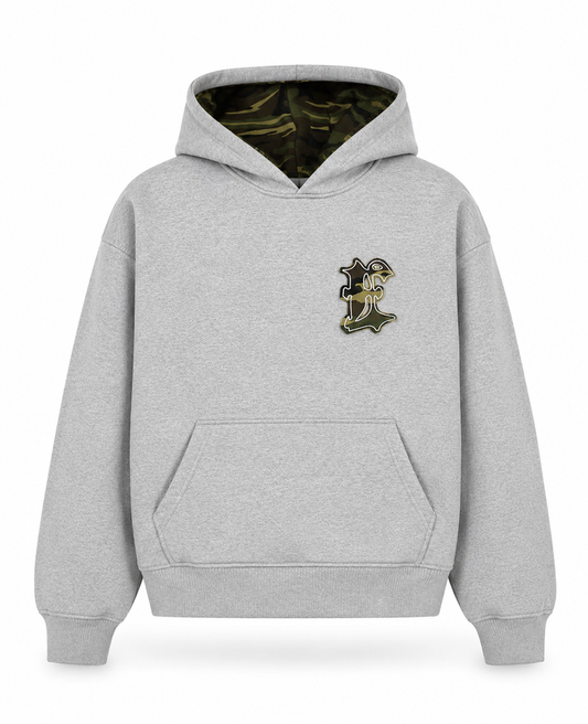 CAMO HOODIE GREY