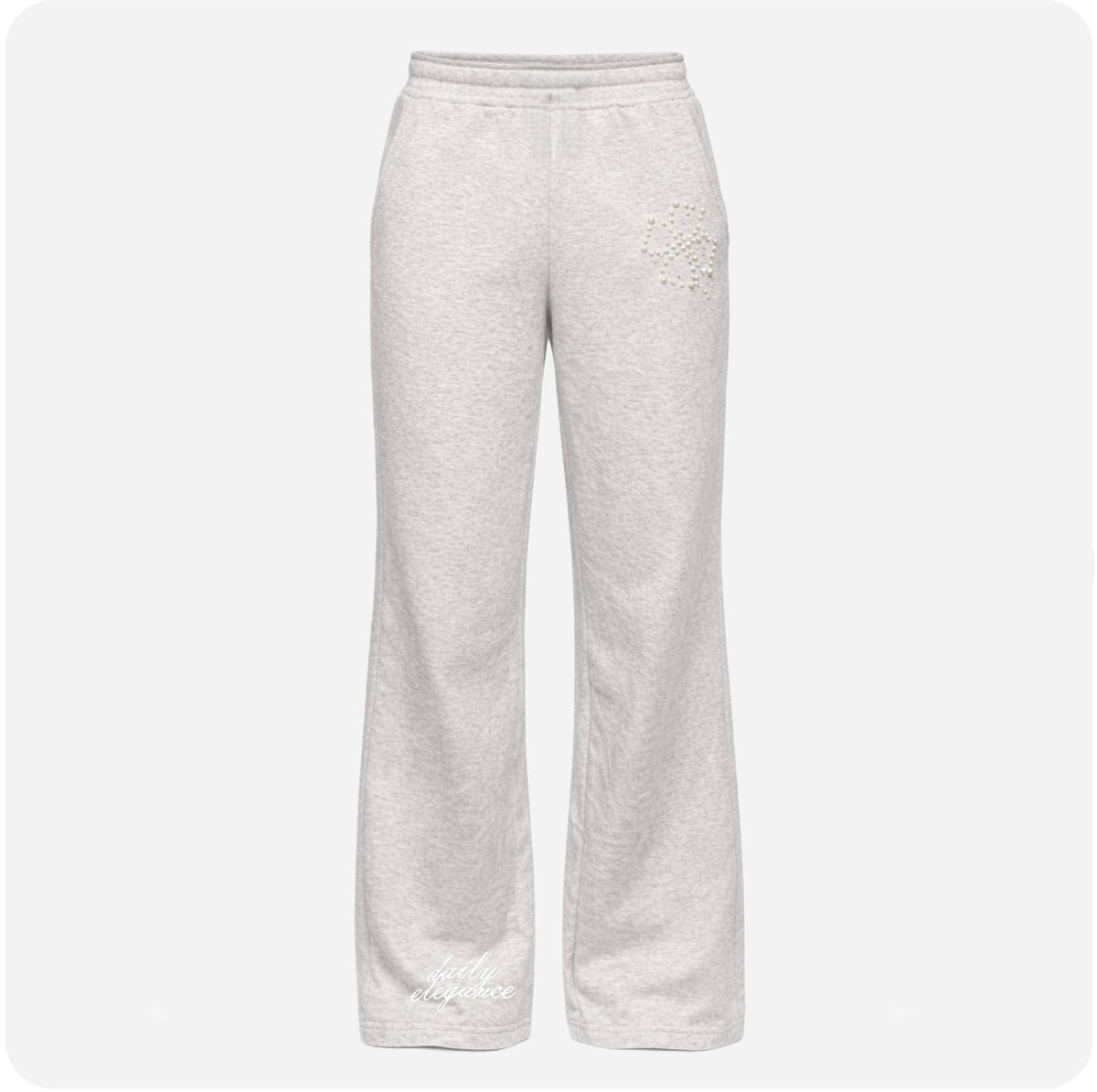 ELEGANT® PEARL FLARED SWEATPANTS – Grey