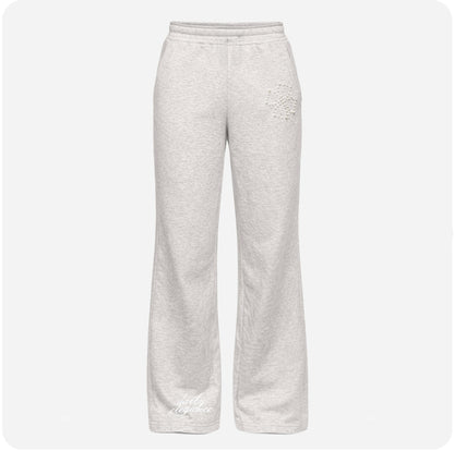 ELEGANT® PEARL FLARED SWEATPANTS – Grey