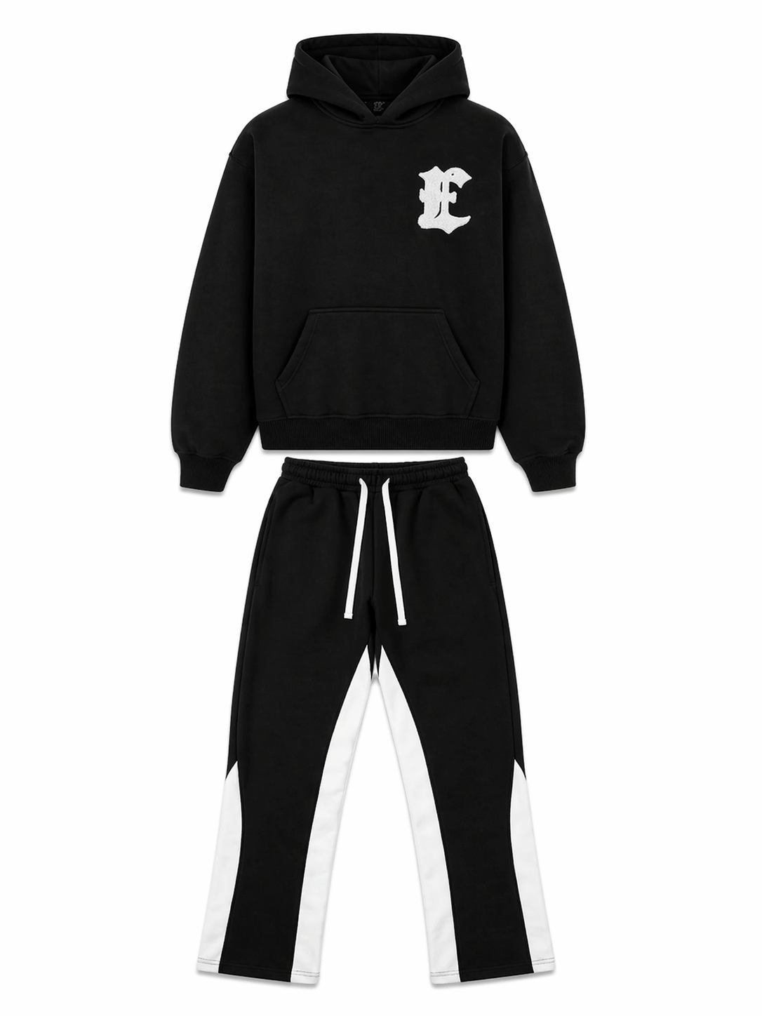 FLARED TRACKSUIT BLACK