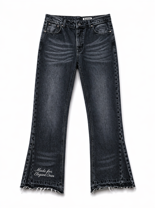 FLARED JEANS BLACK
