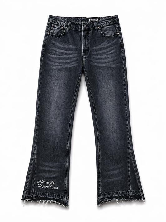 FLARED JEANS BLACK