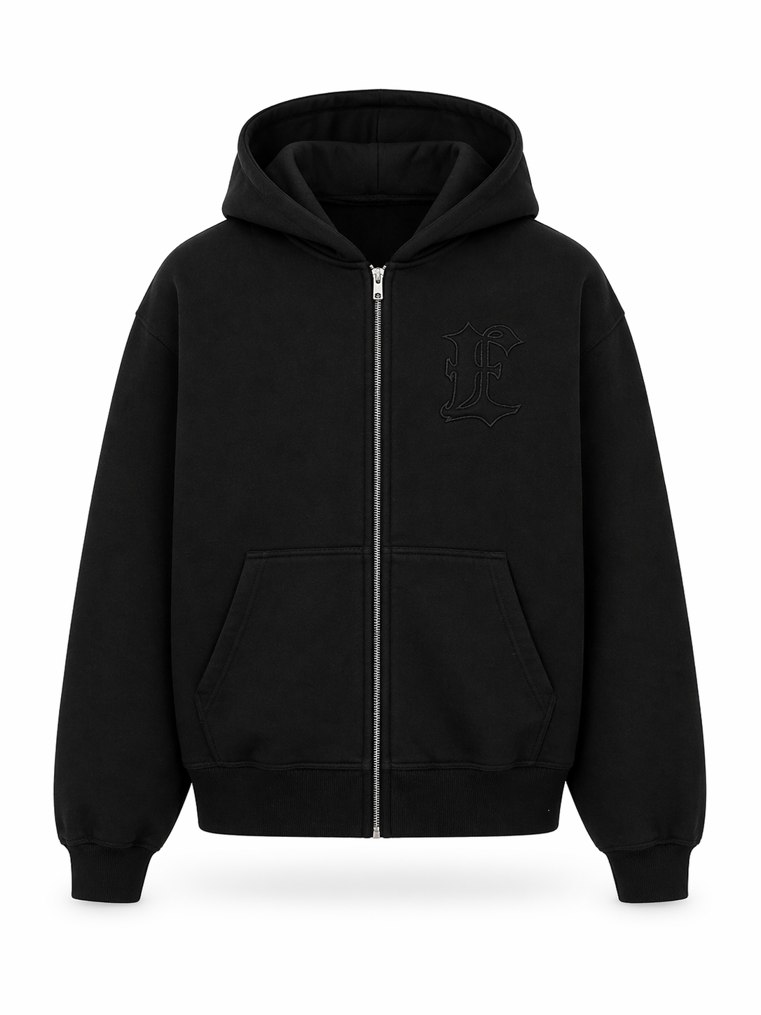 ELEGANT® ZIP-UP HOODIE BLACK – huppari